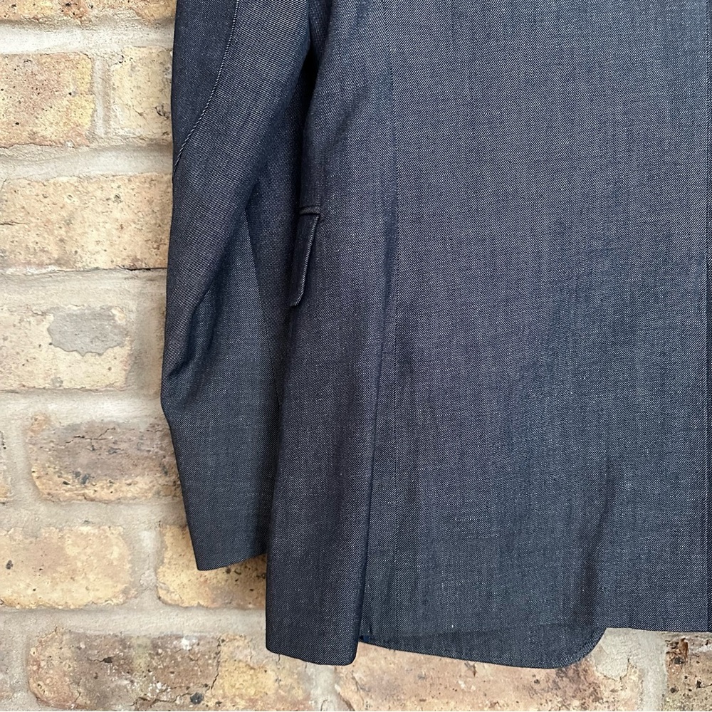 Banana Republic Tailored Fit Blue Wool, Linen, and Cotton Jacket - Picture 8 of 8